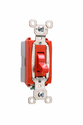 20A 120/277VAC B+S WIRE SP SW RED