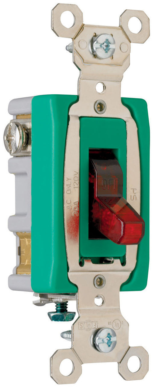 30A 120VAC B+S WIRE SP PILOT RED
