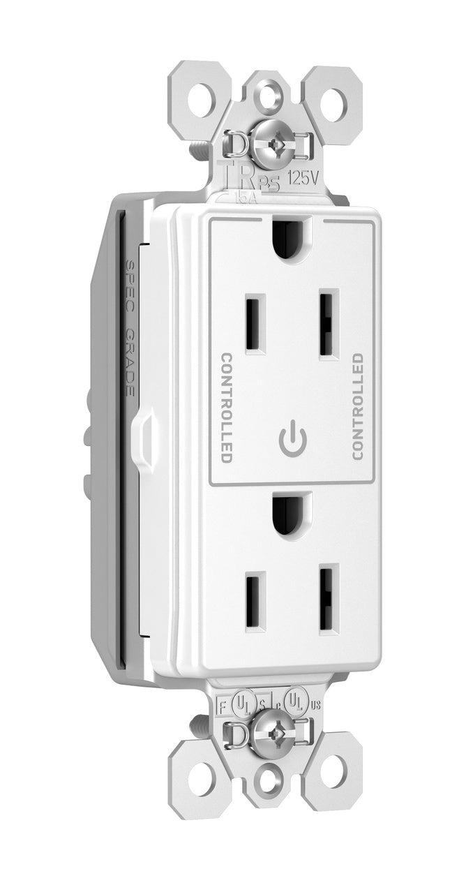 15A TR HALF CTRL PLUGTAIL RECEPT W