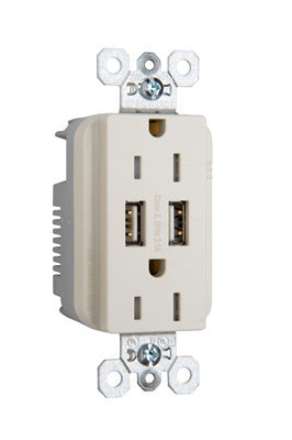 15A DUP REC TR SPEC W/3.1A USB CHGR
