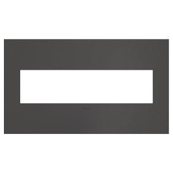 Brushed Black Nickel, 4-Gang  Wall Plate
