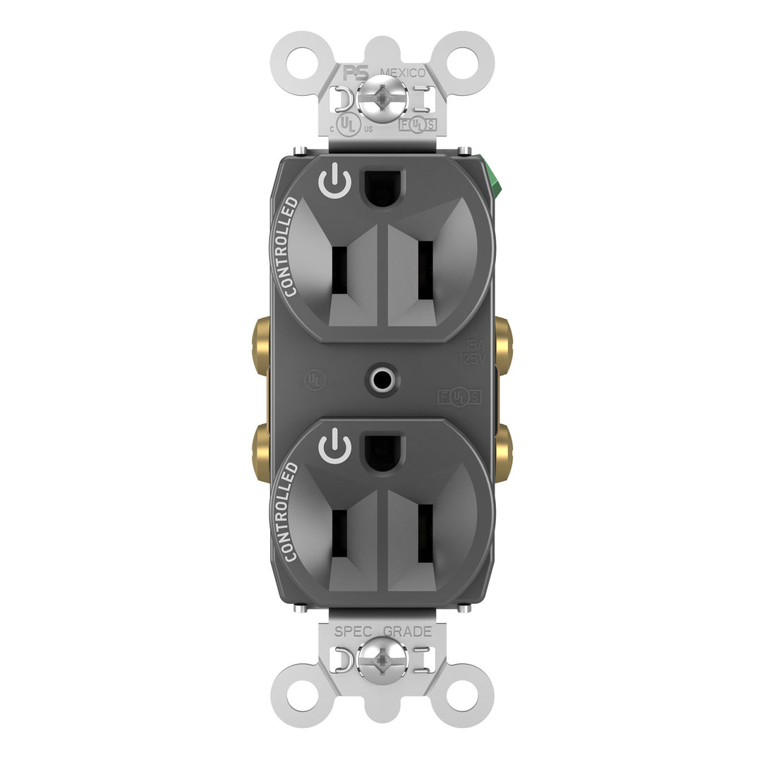 15A DUAL CONT DUP RECP BK