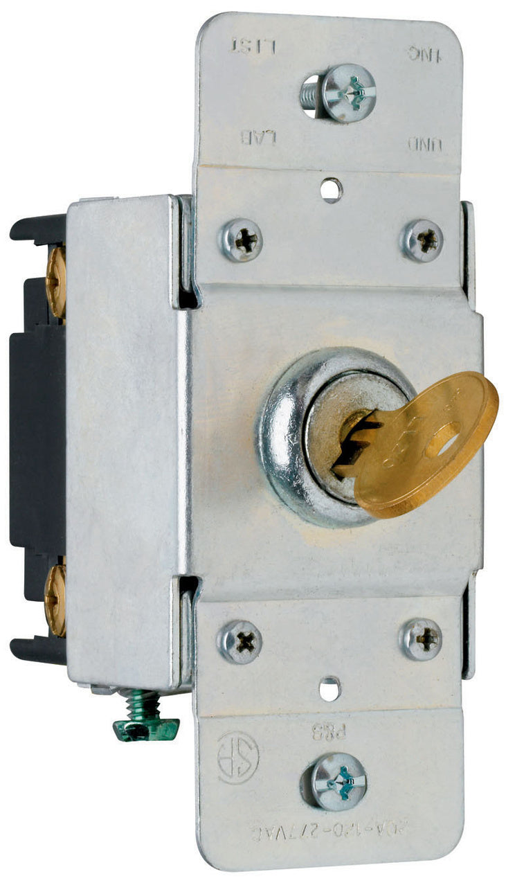 20A 120/277VAC B+S WIRE 4W KEY LOCK SW