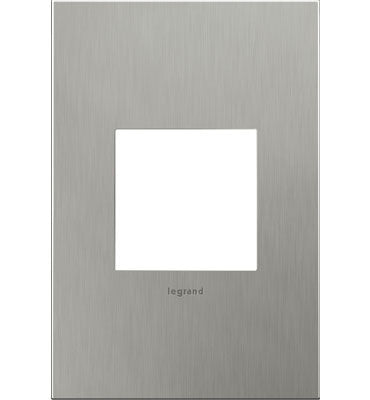 Brushed Stainless Steel, 1-Gang Wall Plate
