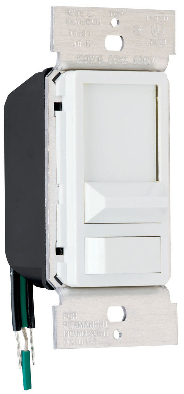 DIM/SLIDE 600W PRE-SET 1-POLE WHITE