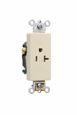 DECO SINGLE RECP 20A 125V S+B WIRE I