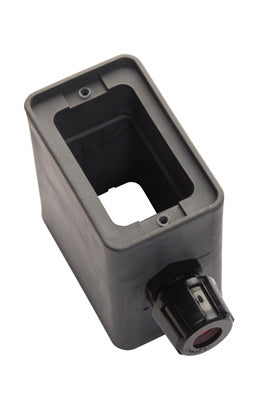 BLACK RUBBER BOX, 1 GRIP, DEEP DPTH