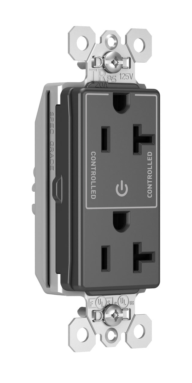 20A TR HALF CTRL PLUGTAIL RECEPT BK