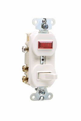 COMBO SW 3W 15A120V PILOT LITE 1/25 LA