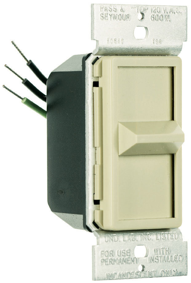 DIM/SLIDE 600W 1-POLE IVORY