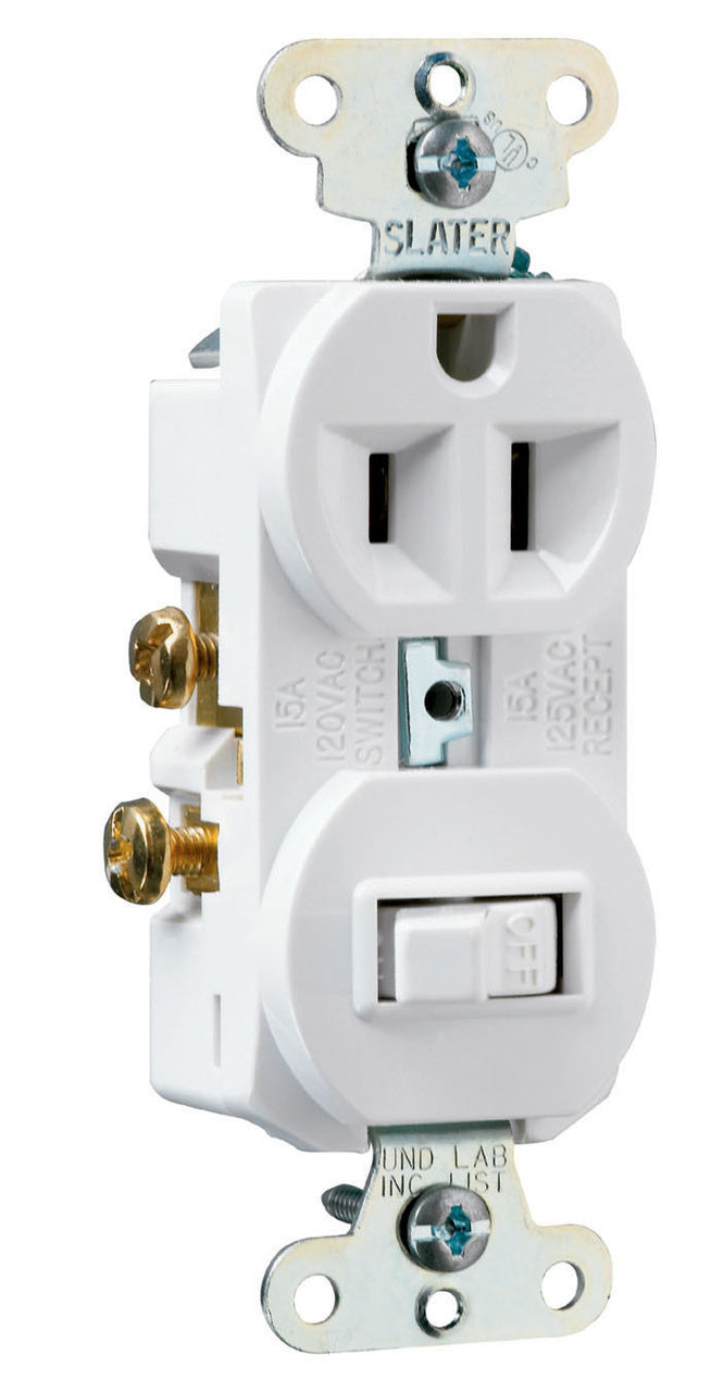 COMBO 15A 1 SW 1P-120V 1RECP-125V W