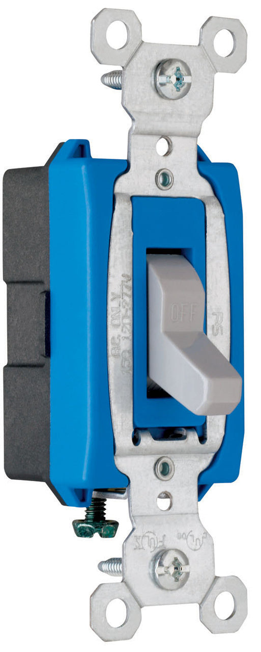 15A 120/277VAC S WIRE COMM SP SW GRY