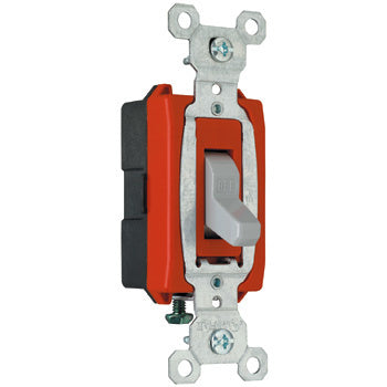 20A 120/277VAC S WIRE COMM SP SW GRY