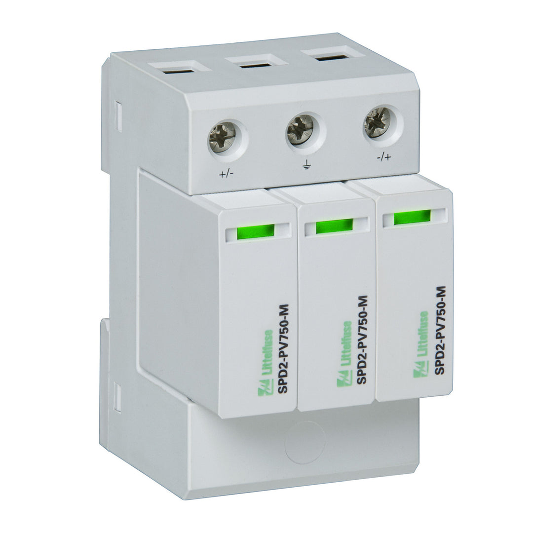 "SPD,DIN RAIL,TYPE 2 PV,3P0,1100V"