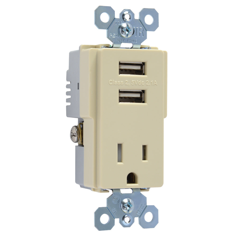DECORATOR COMBO RECEPT+USB IV