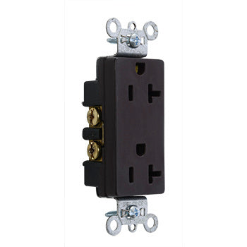 DECO DUP RECEP 15A 125V B+S WIRE BN