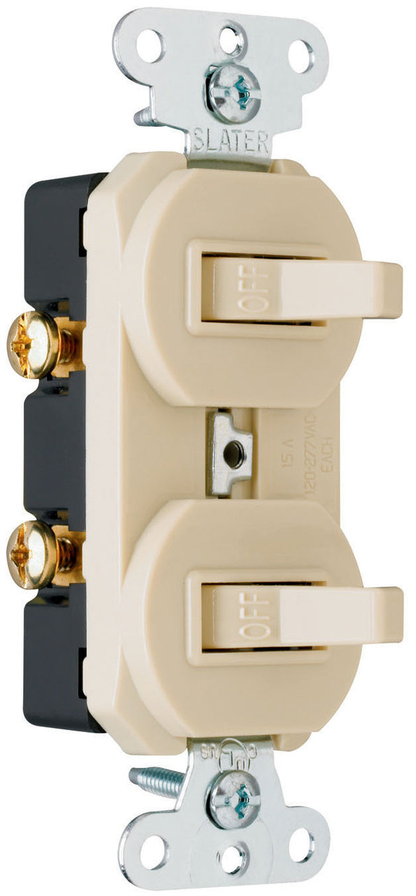 COMBO 2SWITCHES 1POLE 15A120/277V I