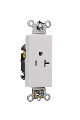 DECO SINGLE RECP 20A 125V S+B WIRE W