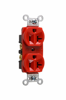 20A 125V CONSTRUCT DUPLEX RECEPT RED