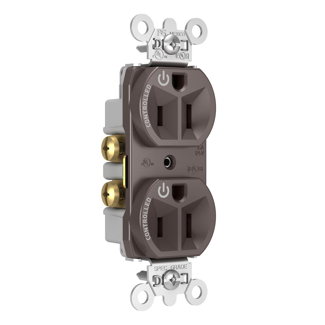 15A DUAL CONT DUP RECP BR