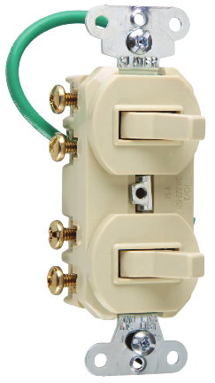 COMBO 2 SWITCHES 3W 15A 120/277V I