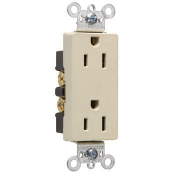 DECOR RECP 15A 125V S+B WIRE IV