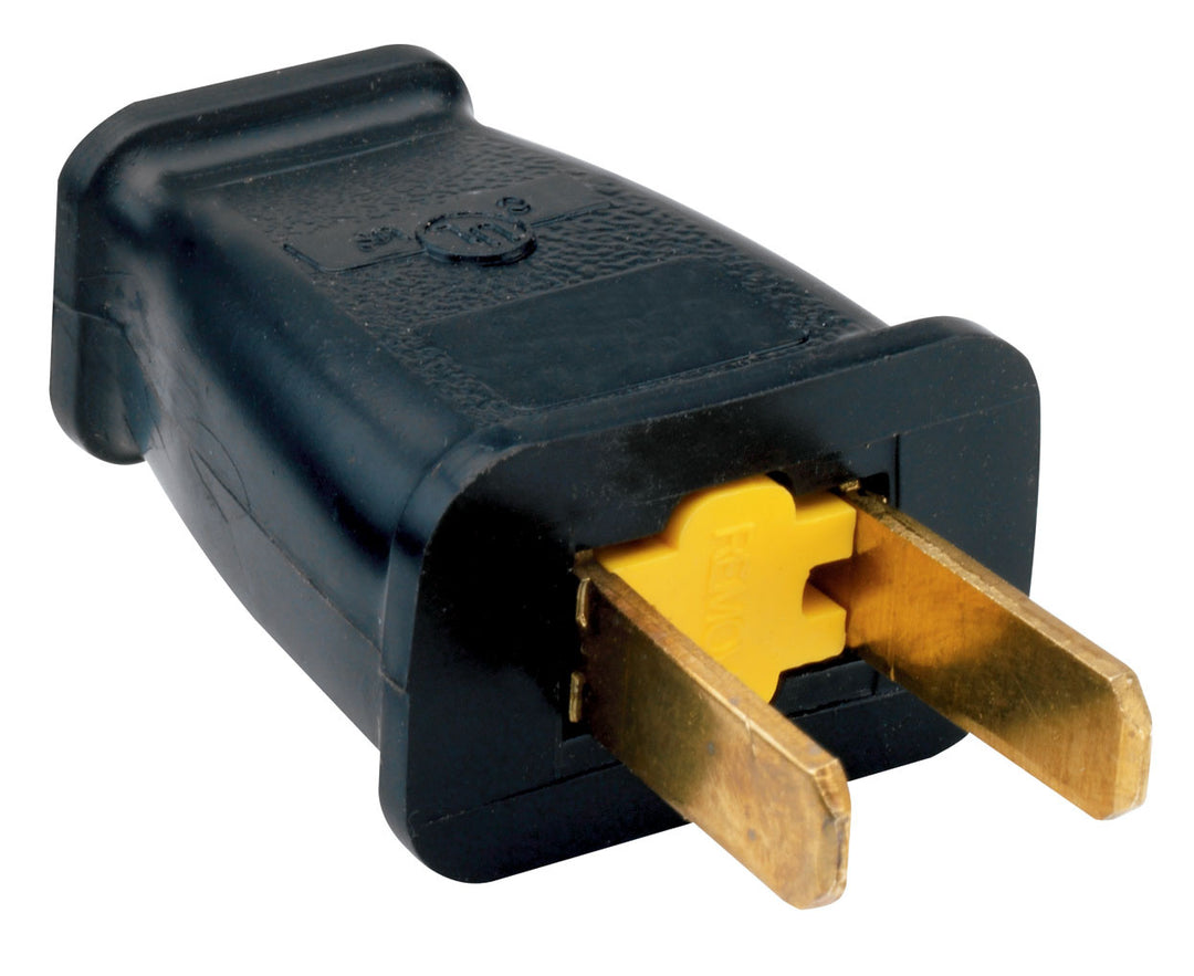 15A NON POLAR PLUG BK