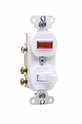 COMBO SW 3W 15A125V PILOT LITE 1/25 W