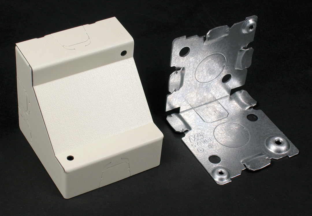 STL CORNER BOX 2 1/2IN. DEEP WHITE