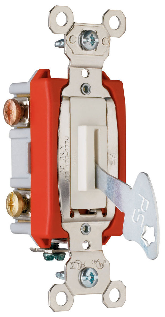 20A 120/277VAC B+S WIRE 3W LOCK SW LA