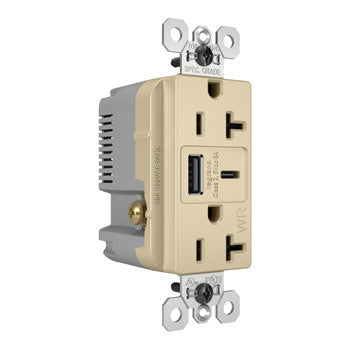 20A 125V WR TR REC + USBA+C FAST CHRG I