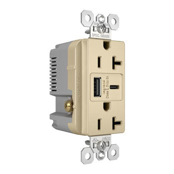 20A 125V TR REC + USBA+C FAST CHRG IV
