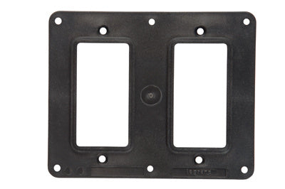 2G BLACK 2-GFCI  CVR PLT