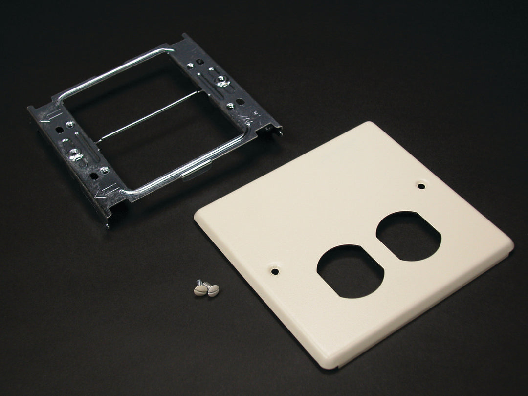 2-GANG DUPLEX RECEPTACLE-IVORY