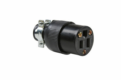 3W RUBBER CONNECTR W/MTL CORD GRIP
