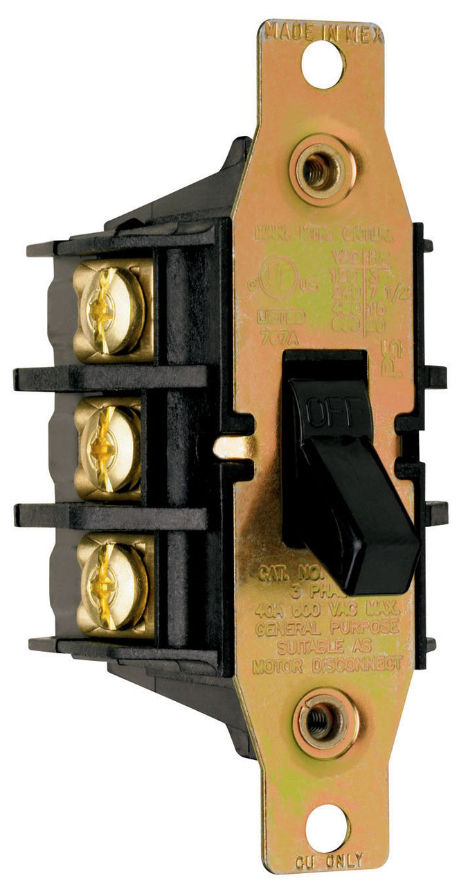 40A 3P 3 PH AC MOTOR DISCONNET
