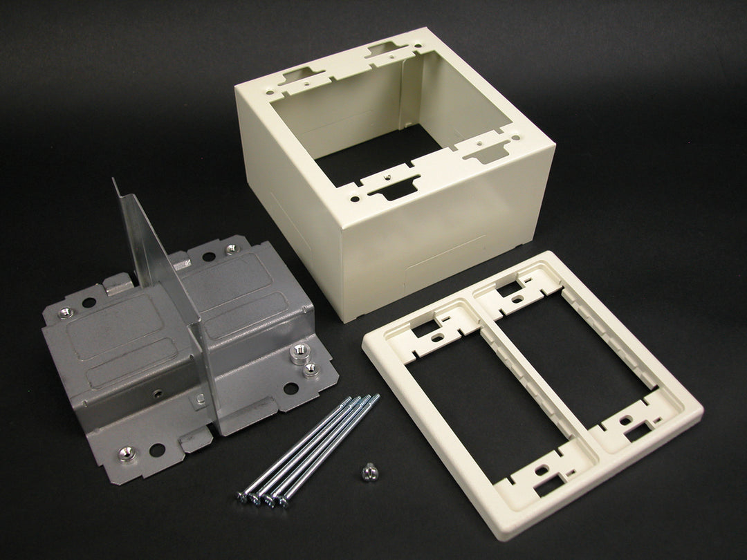 2G DIV DEVICE BOX-FOG WHITE