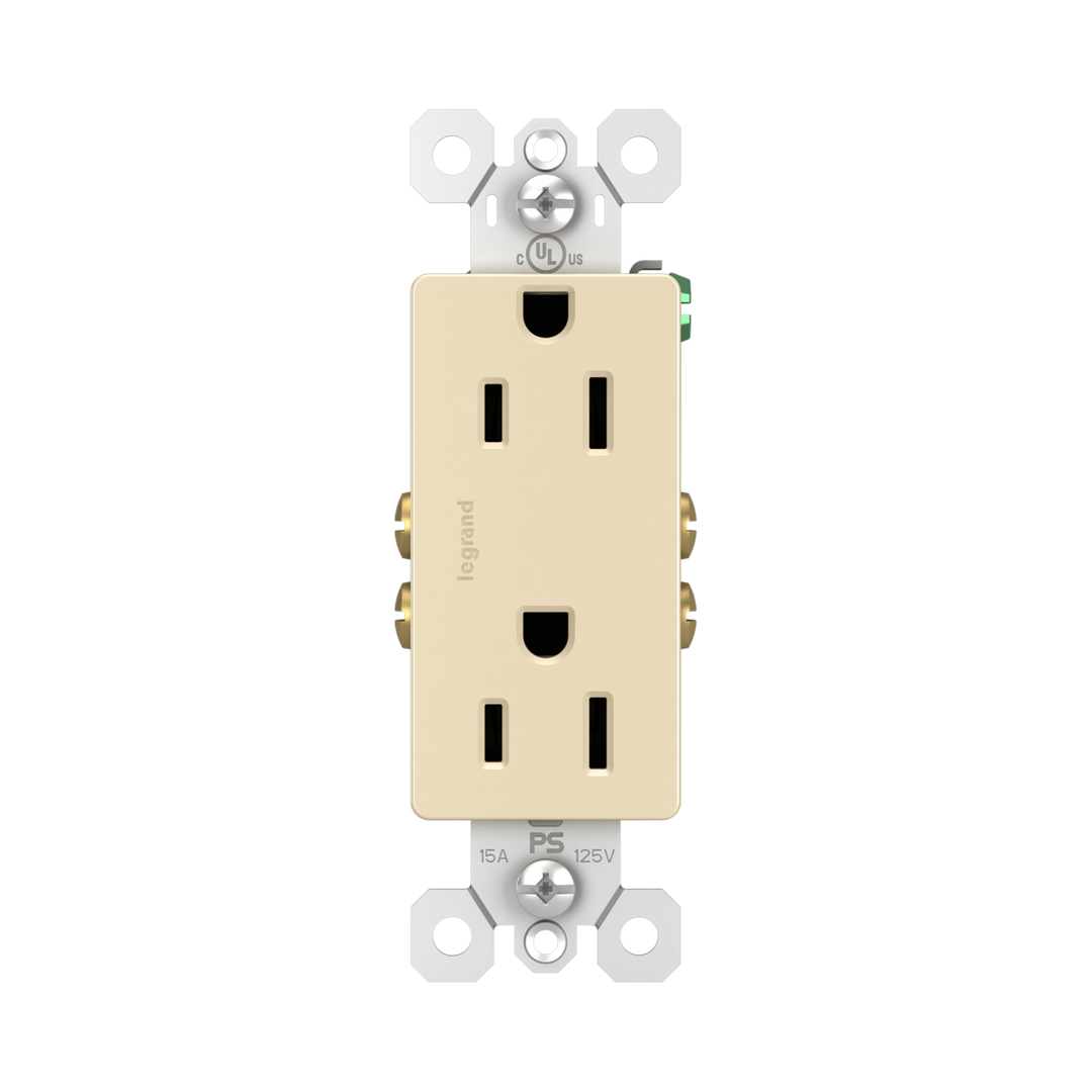 CC DECOR OUTLET 15A 125V 2P 3W IV