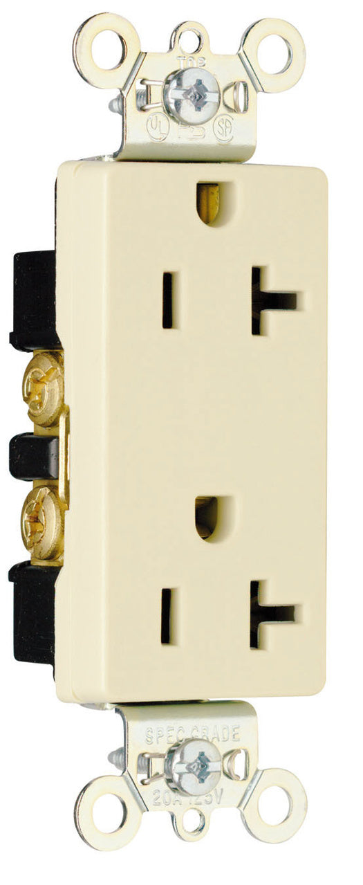 DECOR RECP 20A 125V S+B WIRE IV