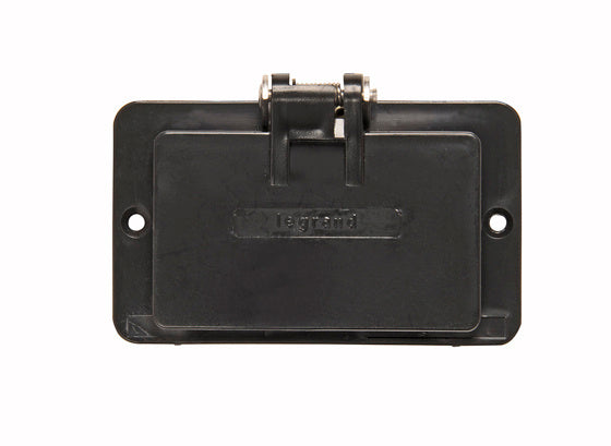 1G BLACK FLIP LID GFCI COVER PLATE