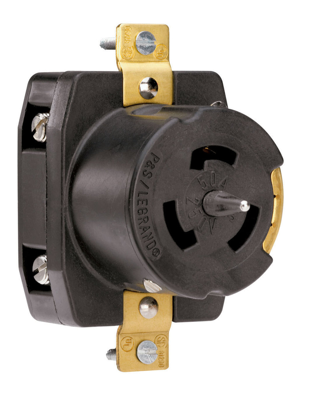 LOCKING RCPT, 50A 3PH 250V, 3P4W
