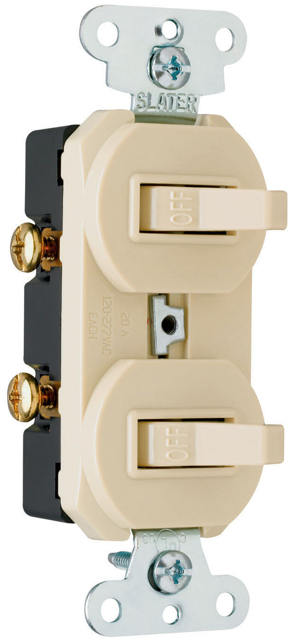 COMBO 2 SWITCHES 1P 20A 120/277V I