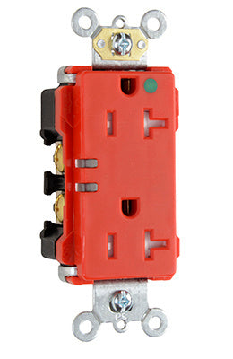 20A 125V DECO TR HG PWR IND RED