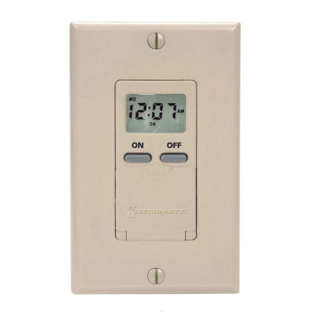7-Day Standard Programmable Timer, 125 VAC, 15A,