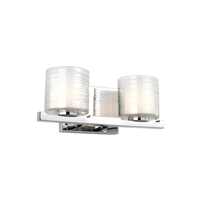 Feiss Volo 2-Light Chrome Transitional Vanity Light