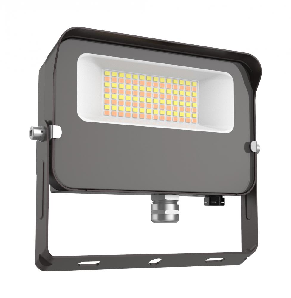 FLOOD LIGHT 30W 50/40/3000K 120-277V 0-1