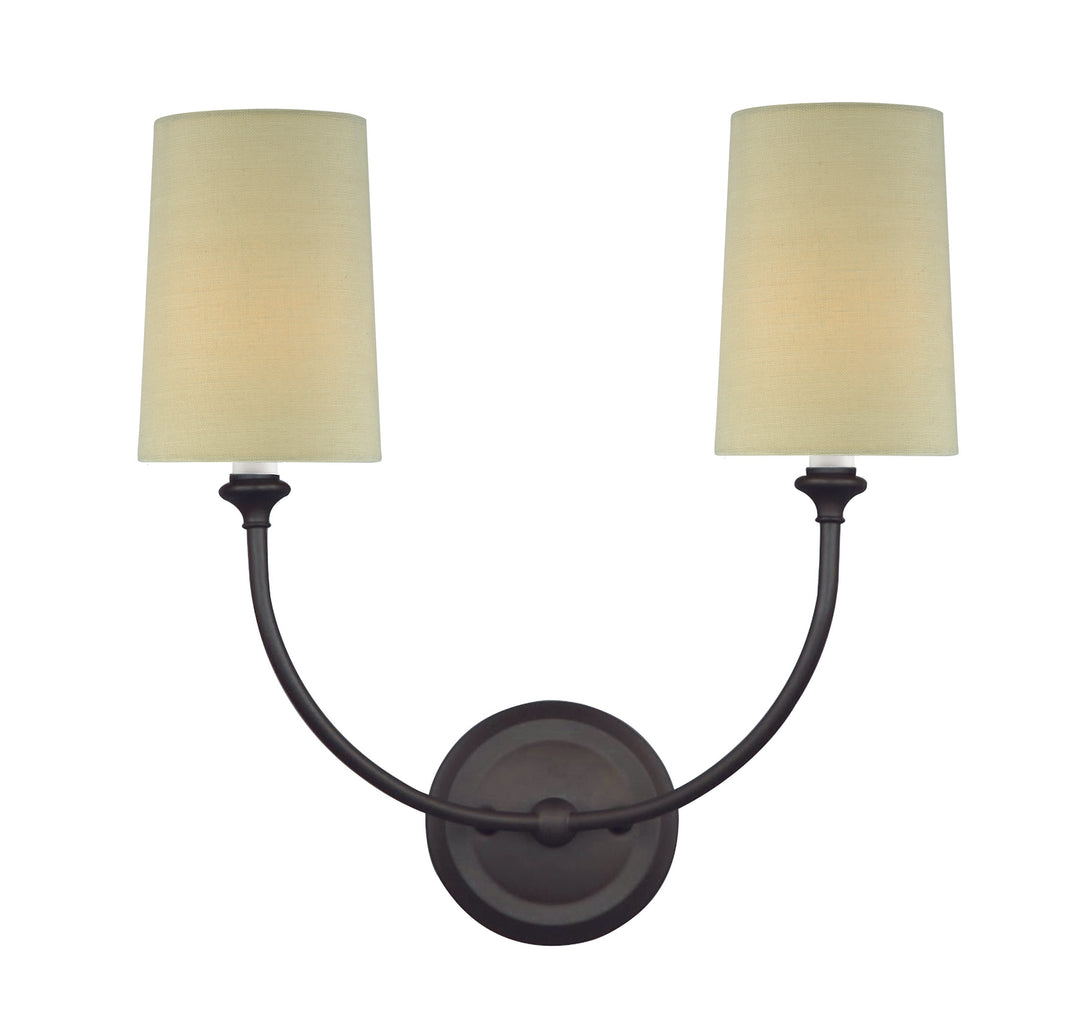 Libby Langdon Sylvan 2 Light Dark Bronze Sconce
