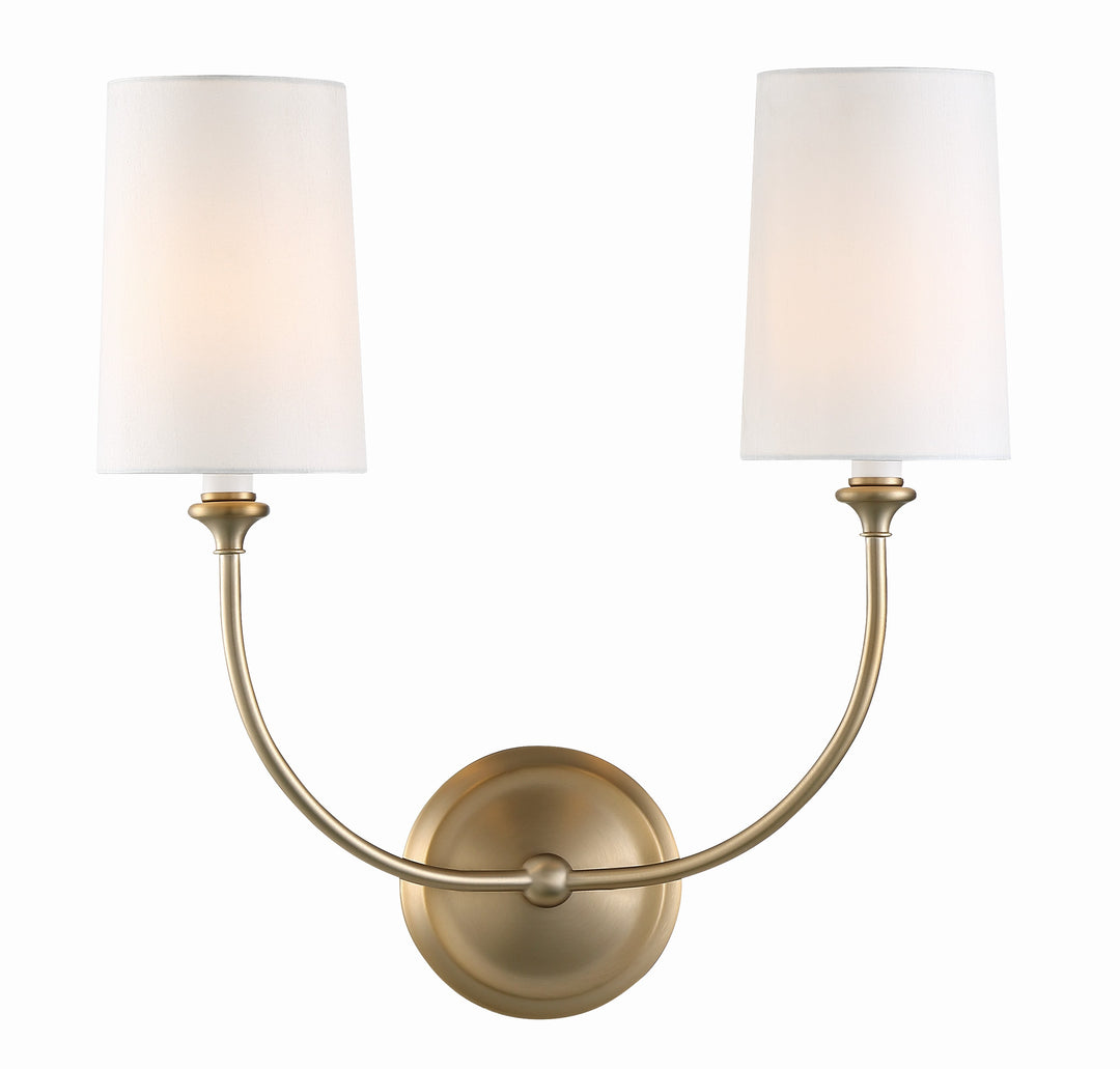 Libby Langdon Sylvan 2 Light Vibrant Gold Sconce