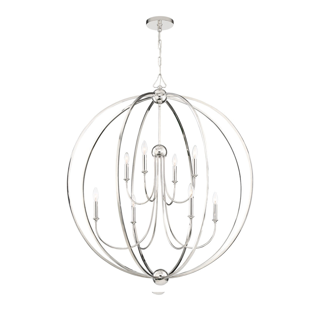 Libby Langdon Sylvan 8 Light Polished Nickel Chandelier