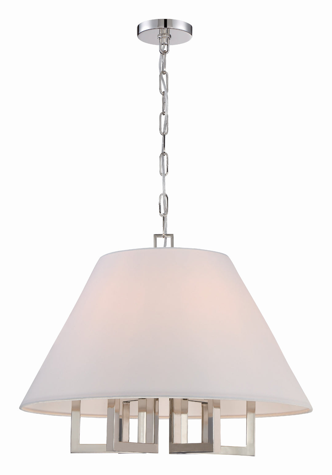 Libby Langdon Westwood 6 Light Polished Nickel Chandelier